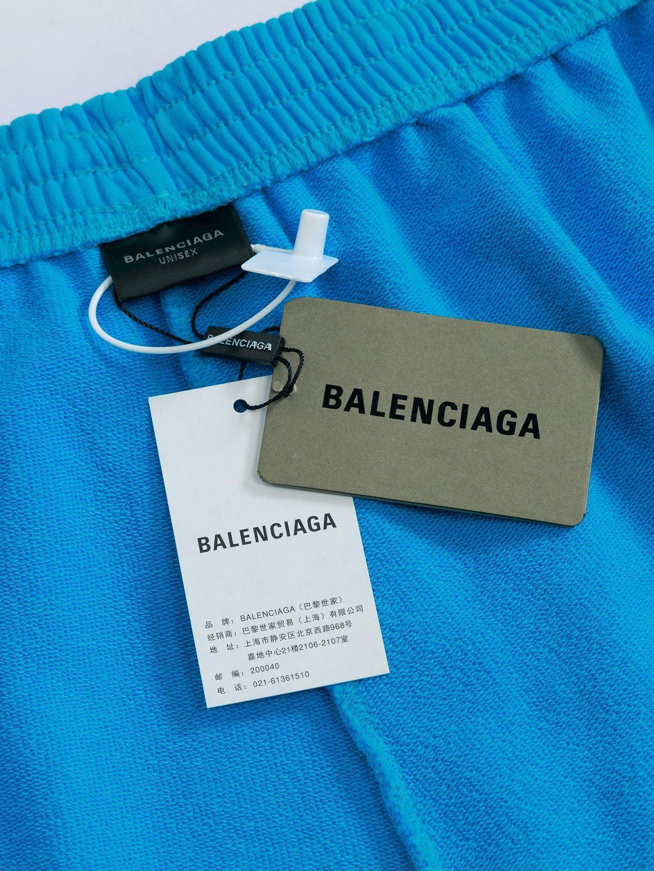 Balenciaga Sport Short Pant 'Blue' - Banlieue91