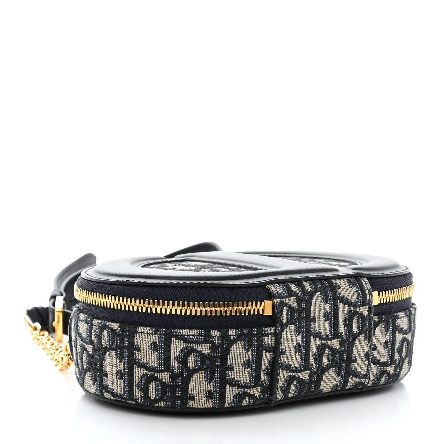 Christian Dior Signature Oval Camera Bag Calfskin with Embossed CD Signature - Banlieue91