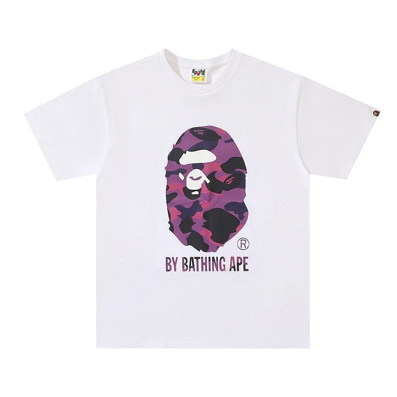 Bathing Ape White T-Shirt without Collar - Banlieue91