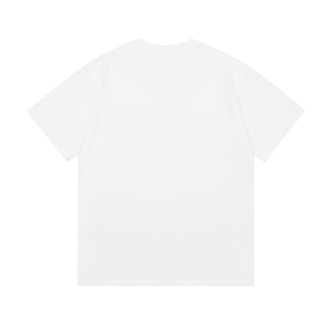 Model wearing Gucci T-Shirt Without Collar 'White', illustrating effortless style and sophistication in everyday fashion.