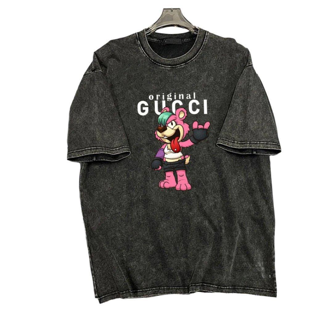 Gucci T-Shirt Without Collar 'Smoke Black' - Banlieue91
