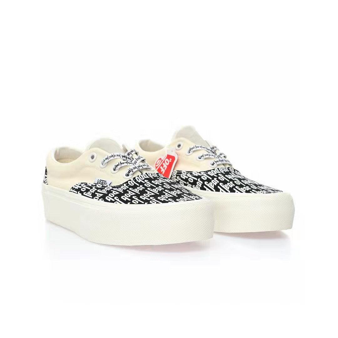 Fear of God x Vans Authentic Platform Low 'White/Black FOG' - Banlieue91