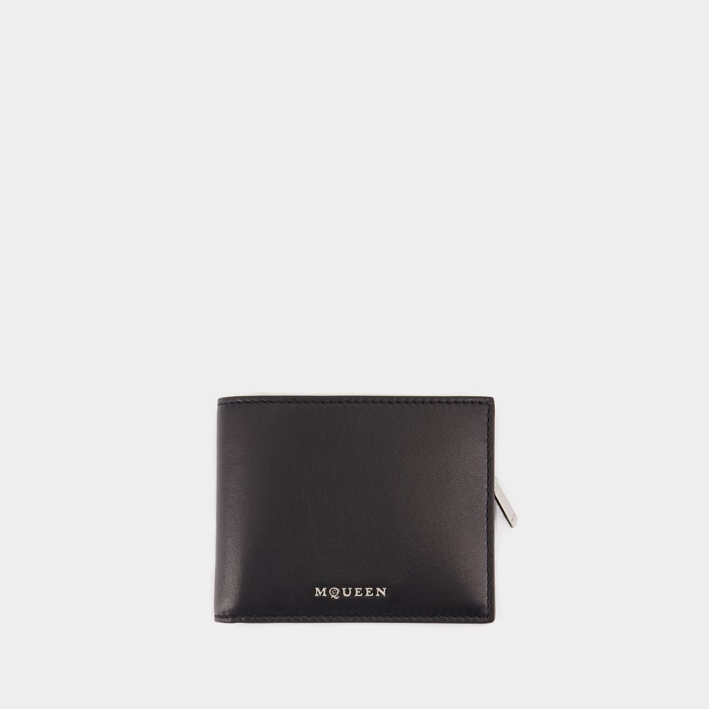 ALEXANDER MCQUEEN Men's 2-in-1 Mini Leather Wallet - Banlieue91 -