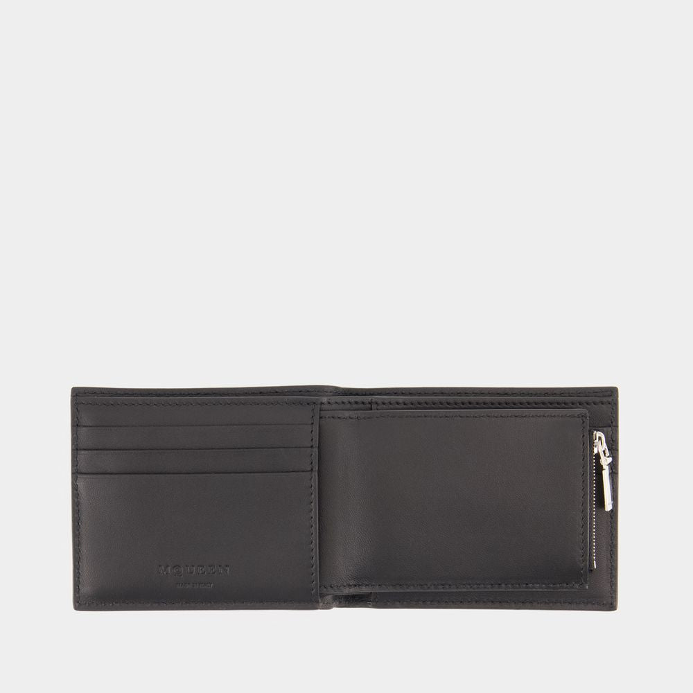 ALEXANDER MCQUEEN Men's 2-in-1 Mini Leather Wallet - Banlieue91 -