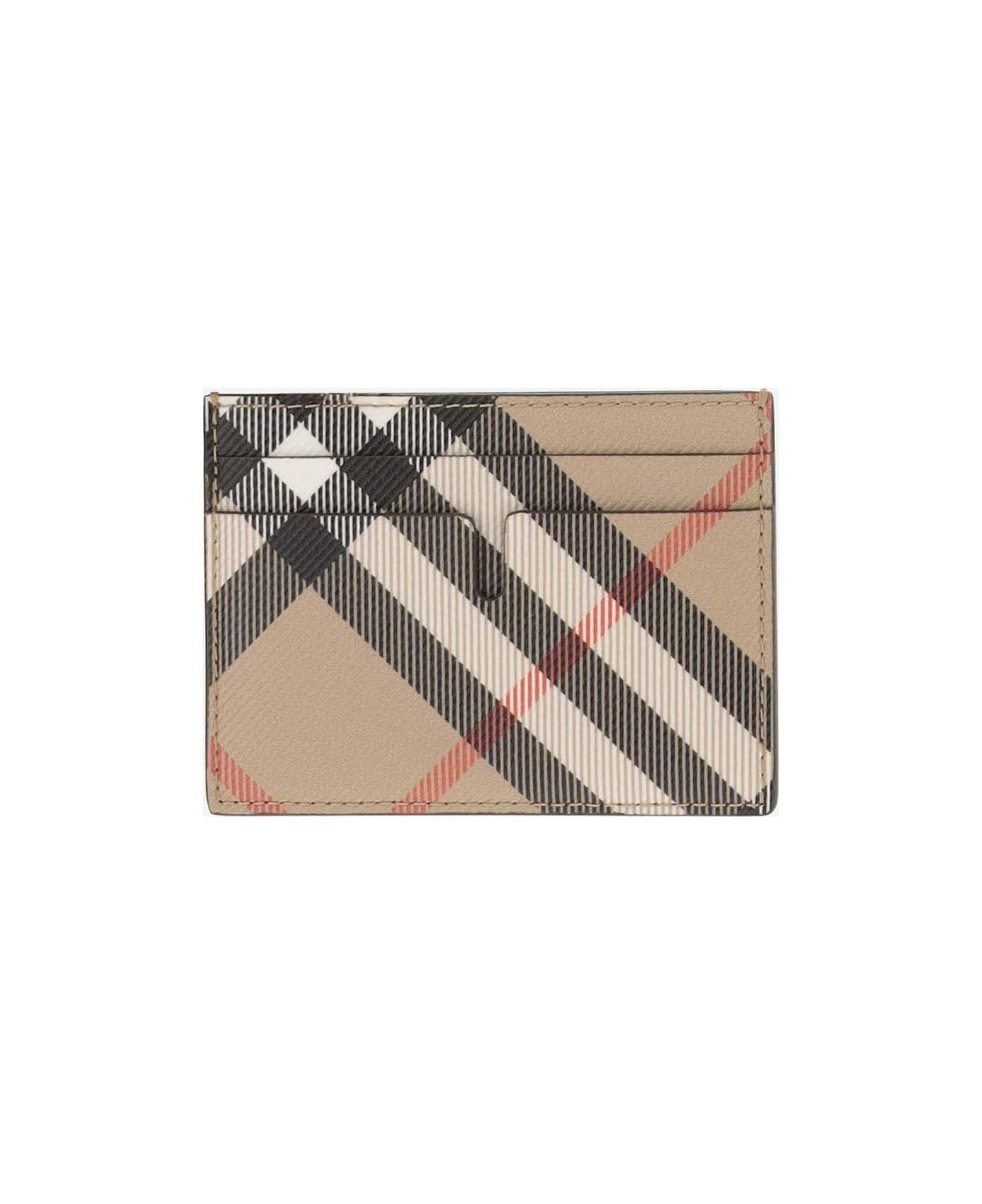 BURBERRY Mini Check Credit Card Holder - Banlieue91 -