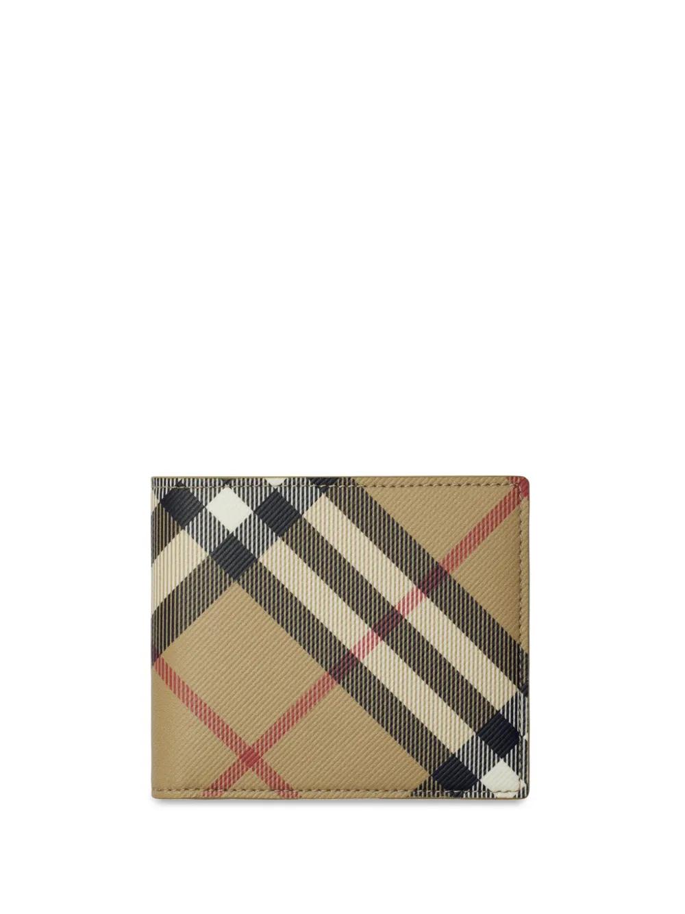 BURBERRY Check Bifold Wallet - Banlieue91 -