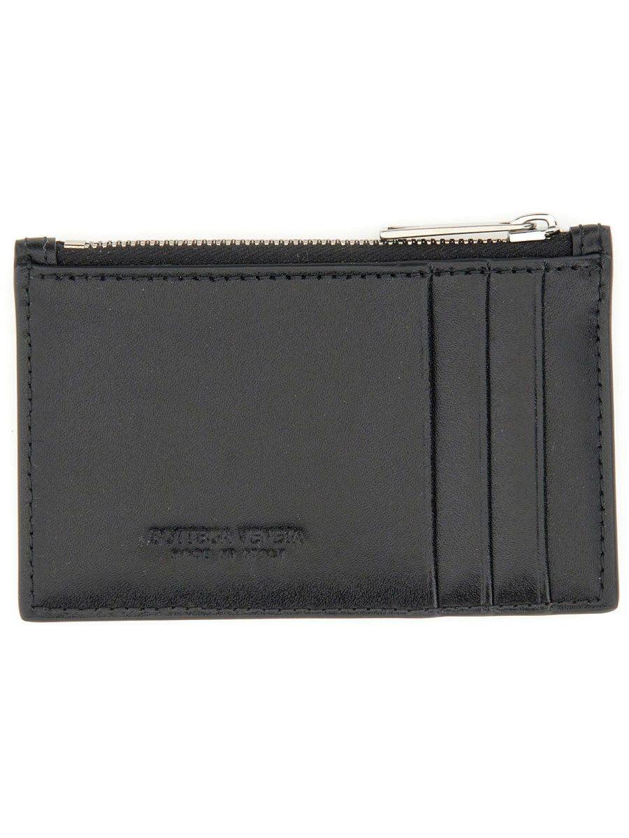 BOTTEGA VENETA Mini Leather Card Holder with Zipper - Banlieue91 -