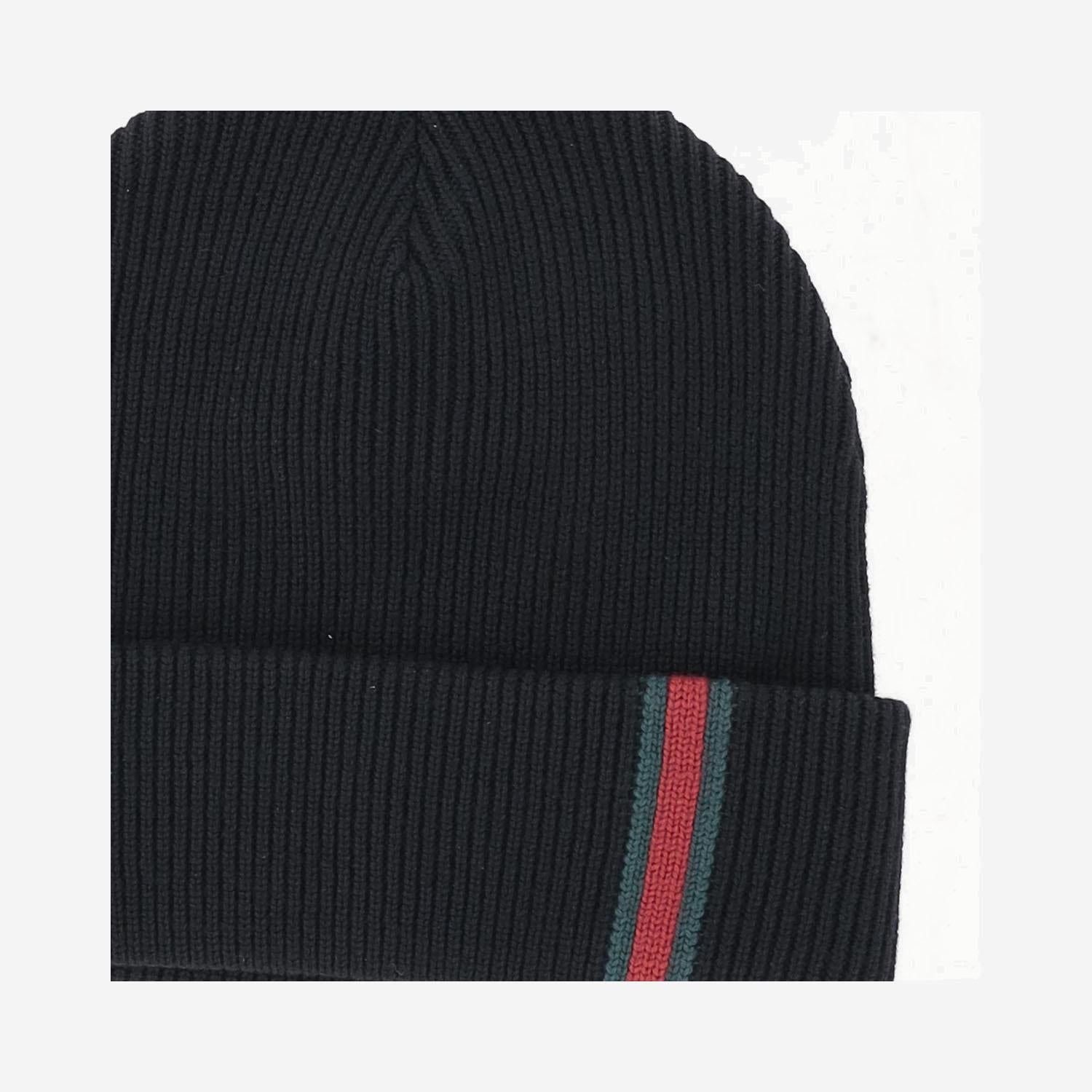 GUCCI Web Detail Wool Beanie for Men - Banlieue91 -