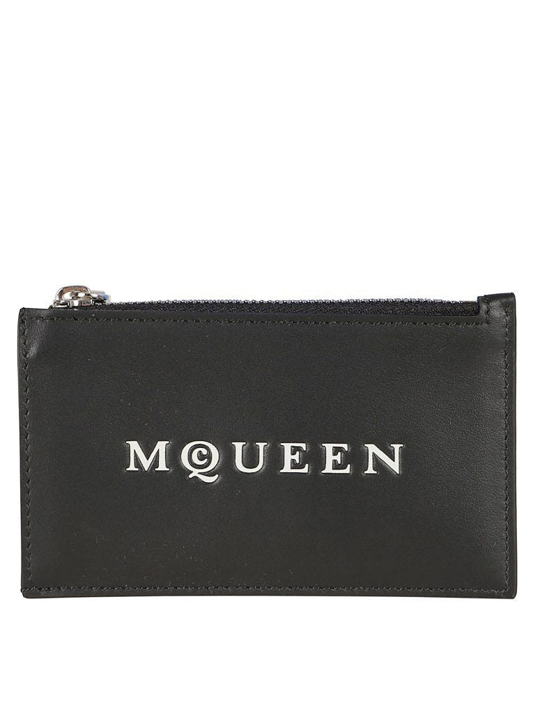 ALEXANDER MCQUEEN Leather Cardholder Wallet - Mini Design - Banlieue91 -