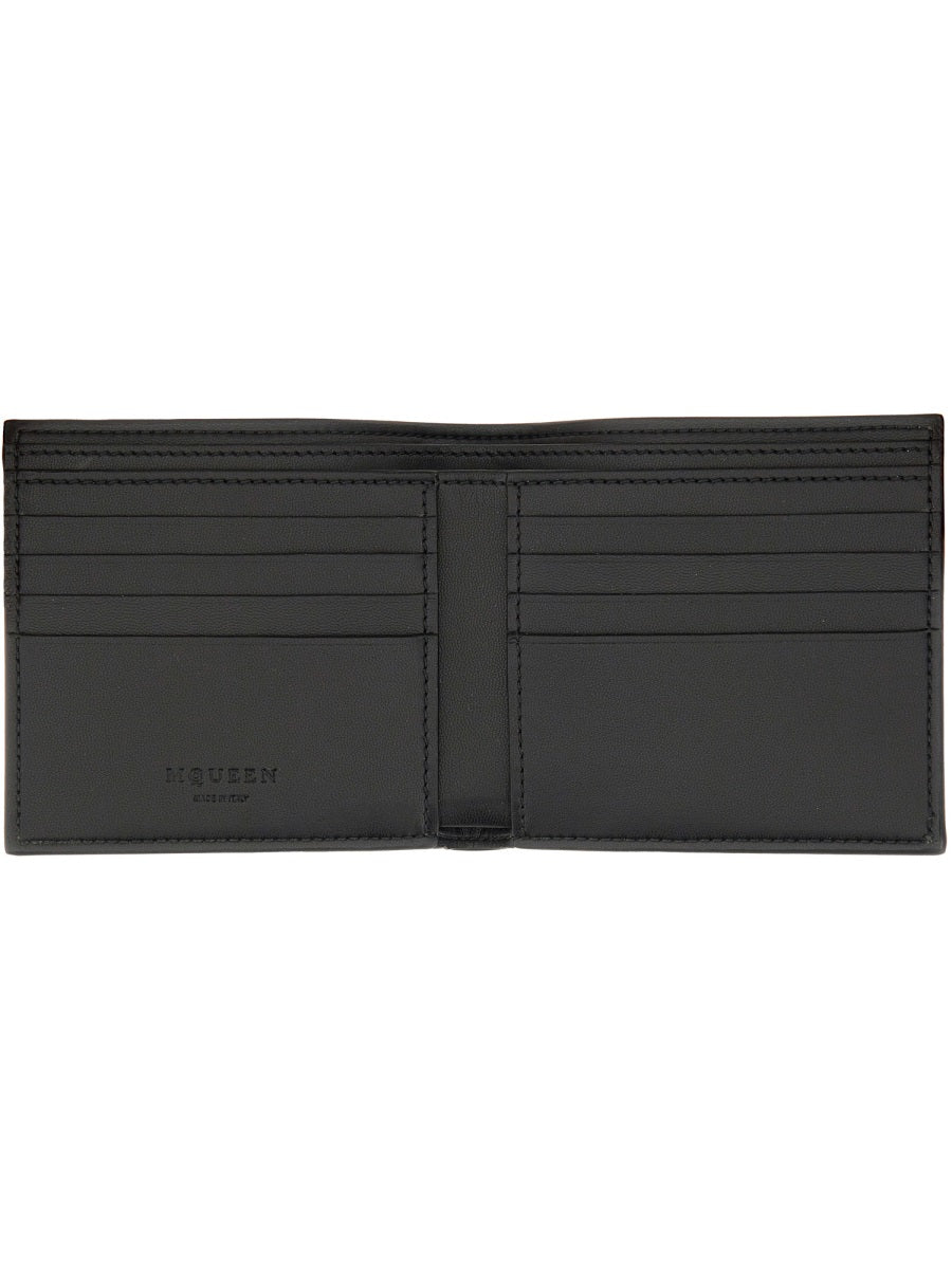 ALEXANDER MCQUEEN Mini 100% Leather Skin Wallet for Men - Banlieue91 -