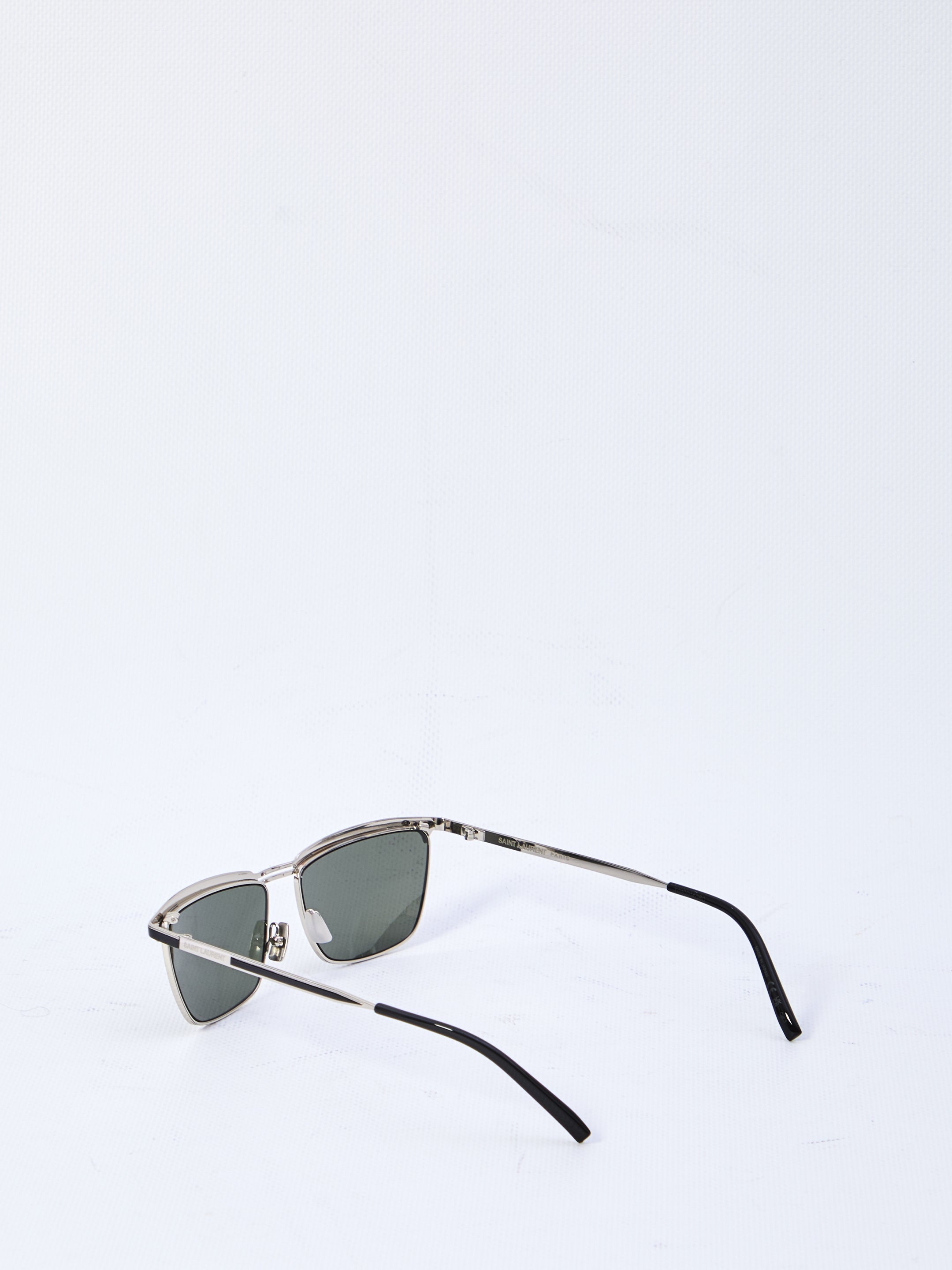 SAINT LAURENT Squared Metal Sunglasses - Banlieue91 -