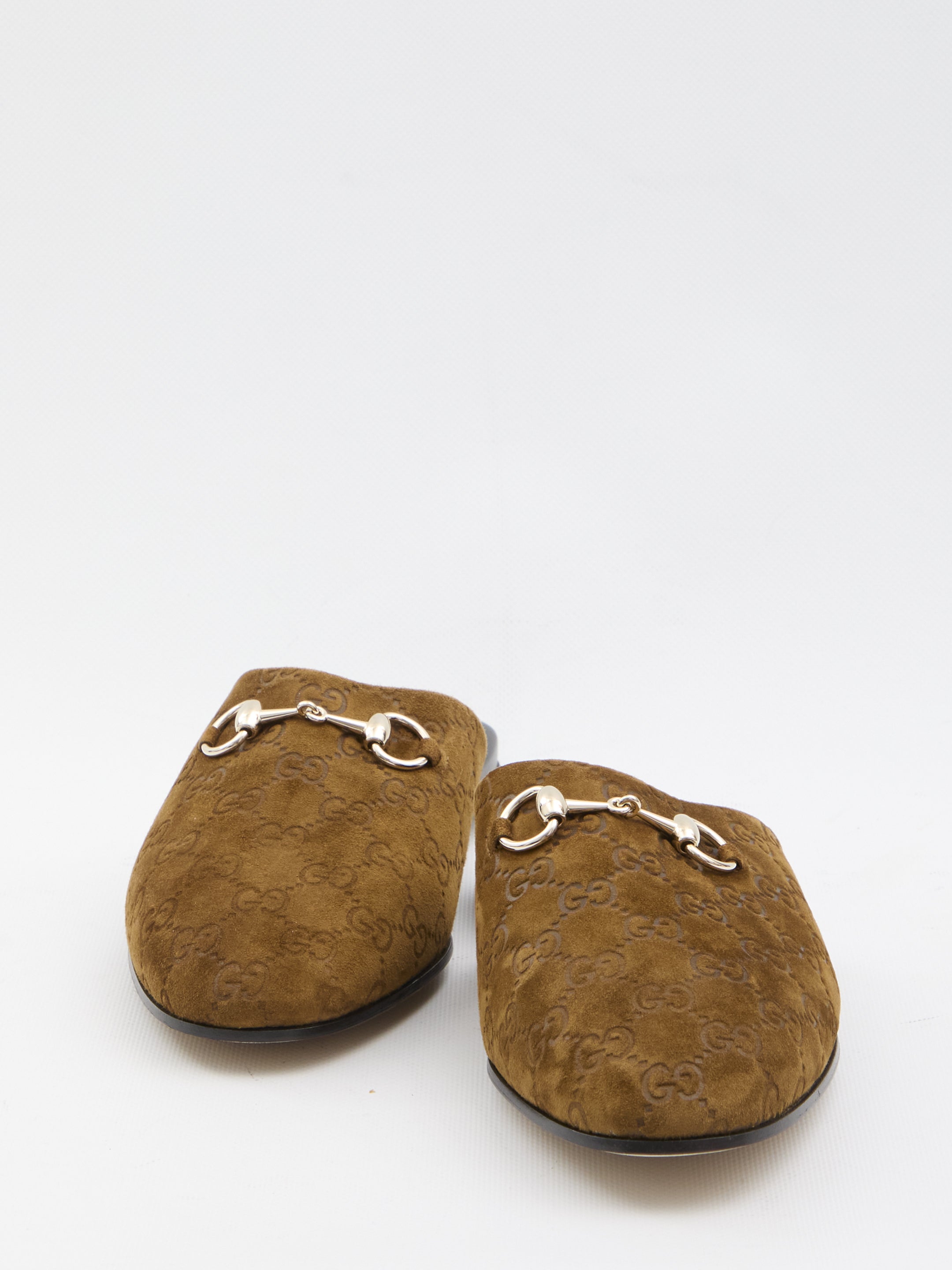 GUCCI Suede Leather Loafers with Horsebit - UK Size - Banlieue91 -