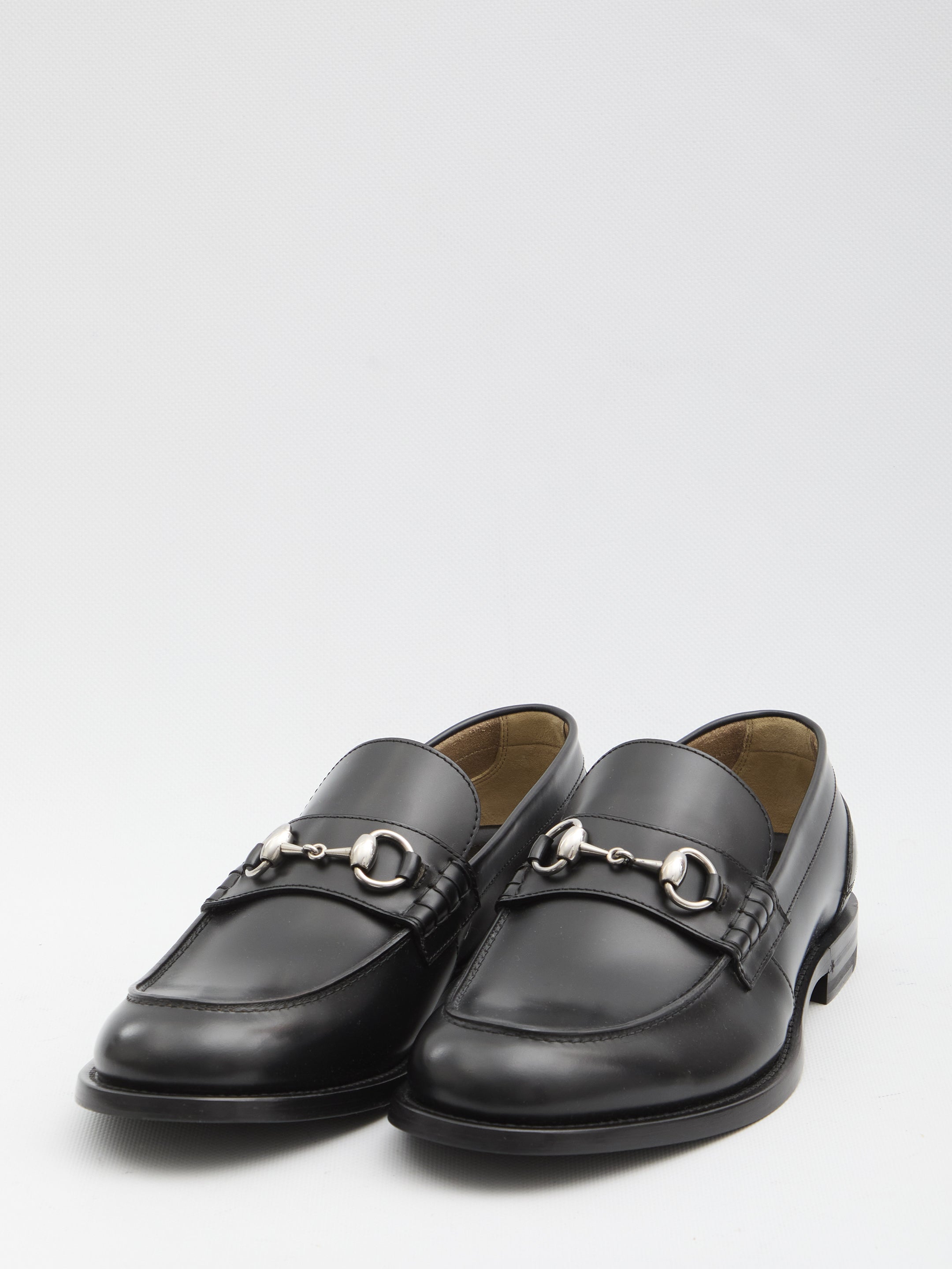GUCCI Men's Leather Loafers with Horsebit Detail - UK Size - Banlieue91 -