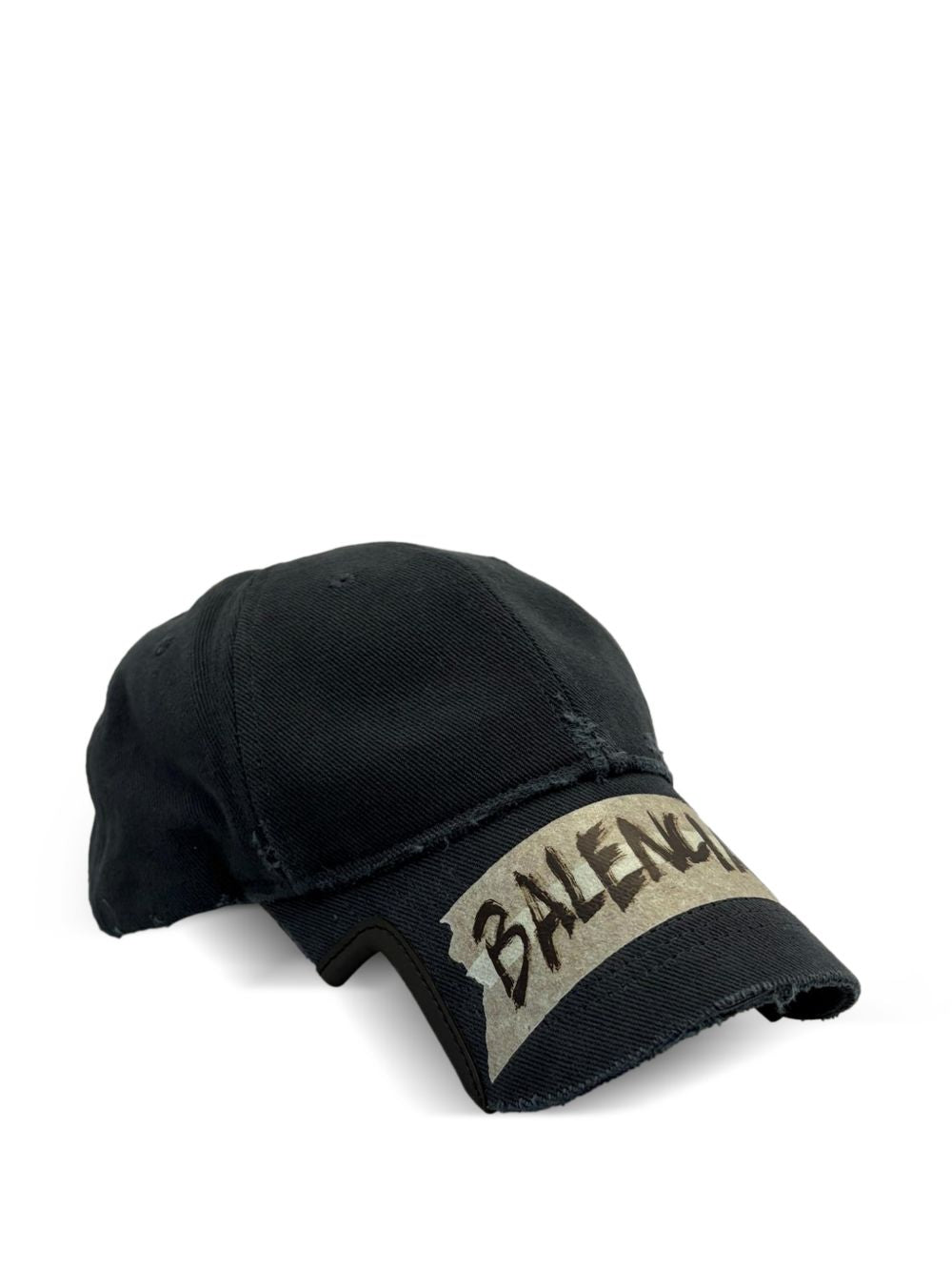 BALENCIAGA Frayed Trim Curved Peak Cap - Banlieue91 -