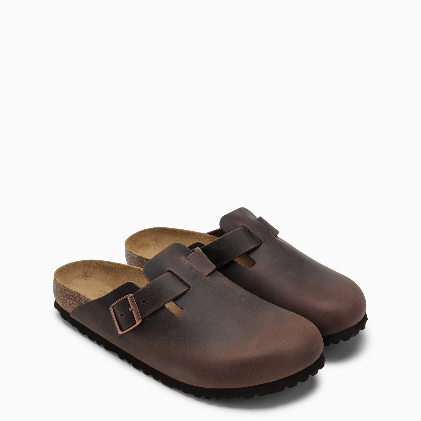 Birkenstock Boston Habana Slipper In Oiled Leather