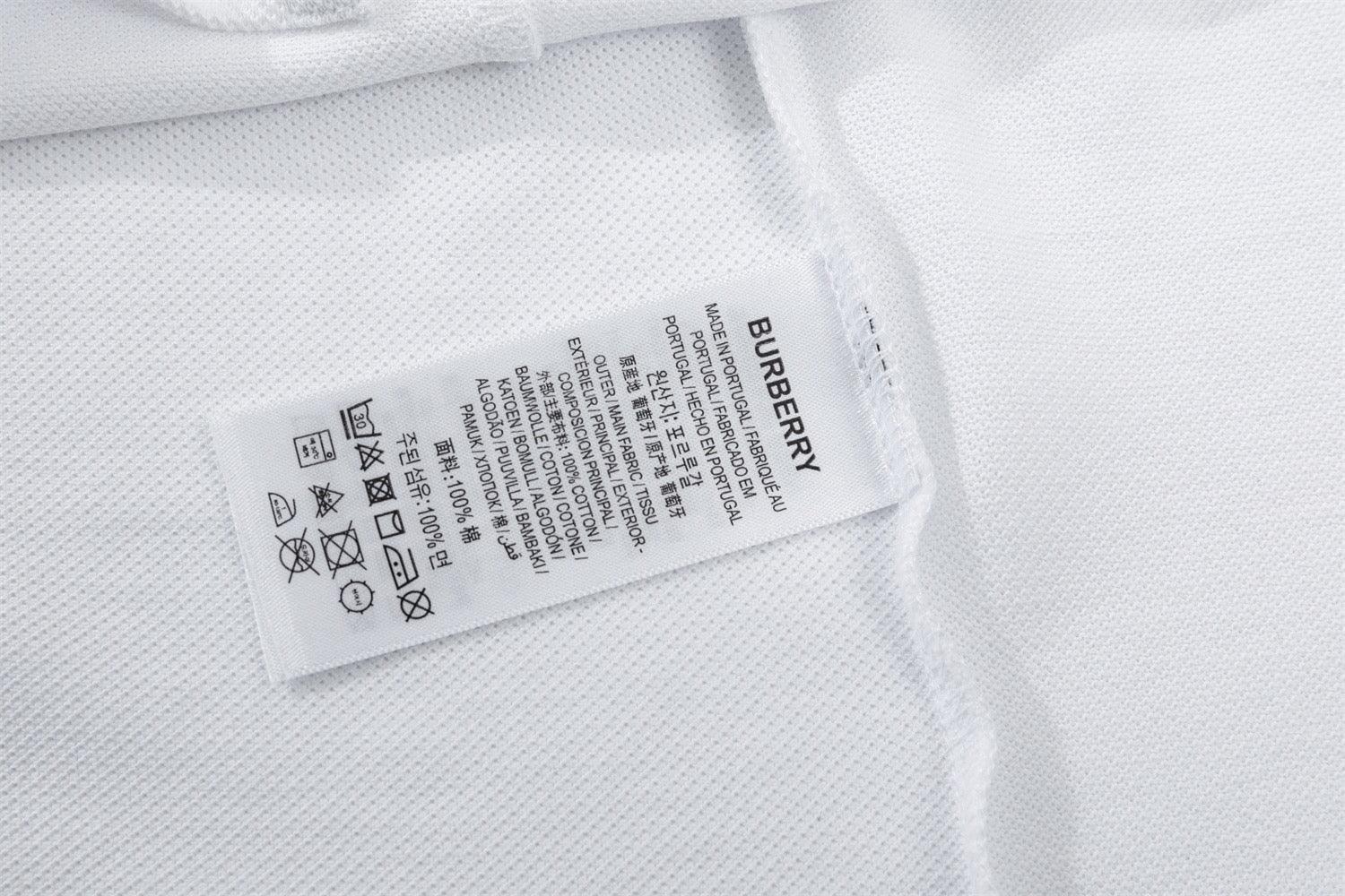 Burberry White T-Shirt With Collar - Banlieue91