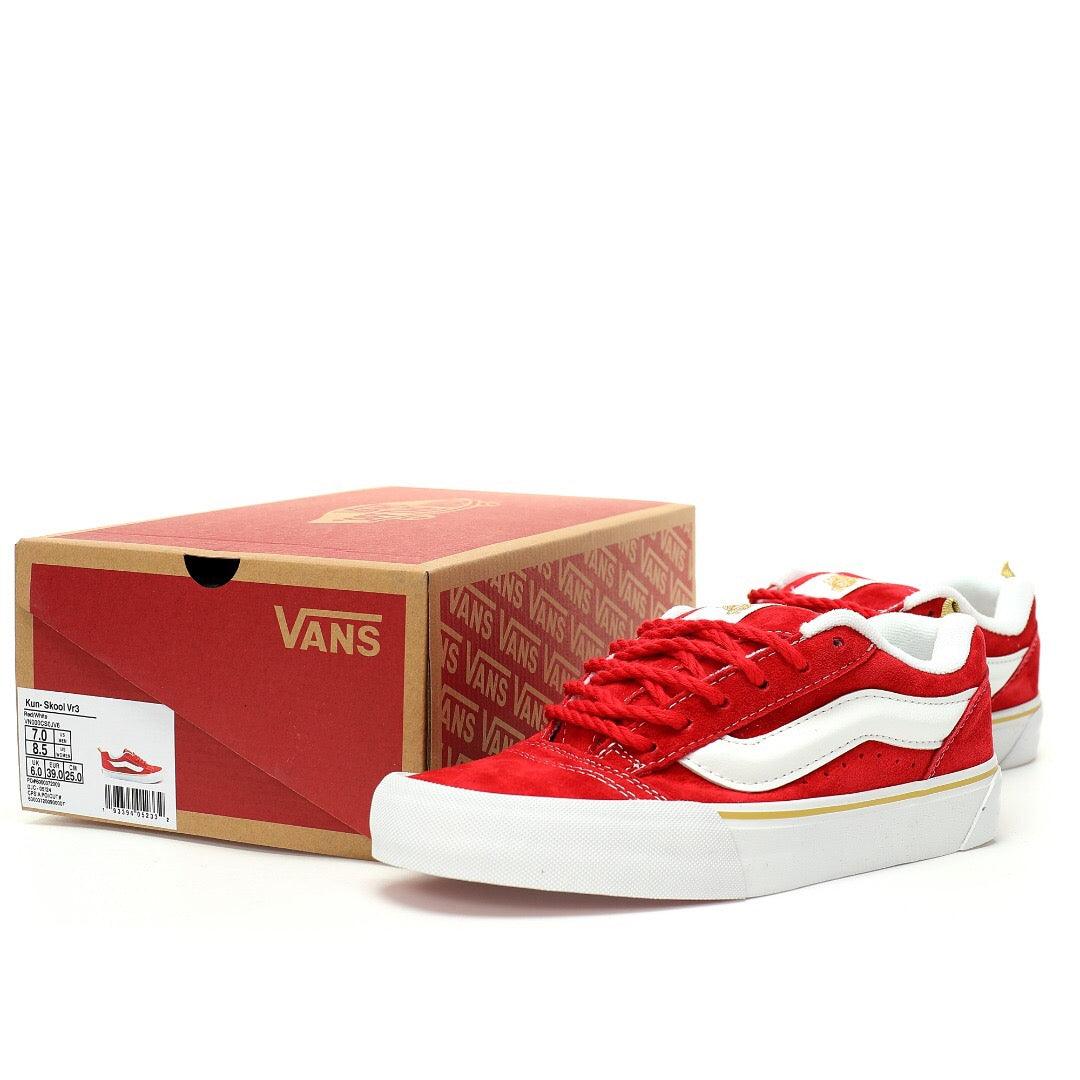 Vans Vault Knu-Skool VR3 LX "White/Red/Gold" - Banlieue91