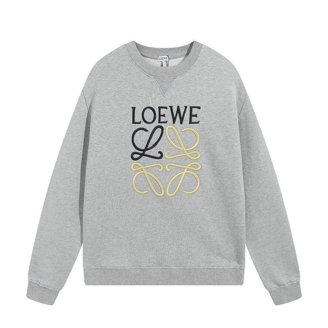 LOEWE Anagram Cotton Sweatshirt 'Grey' - Banlieue91