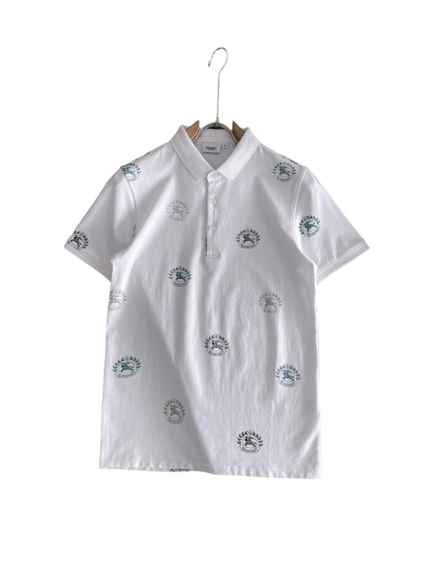 Burberry White T-Shirt With Collar - Banlieue91