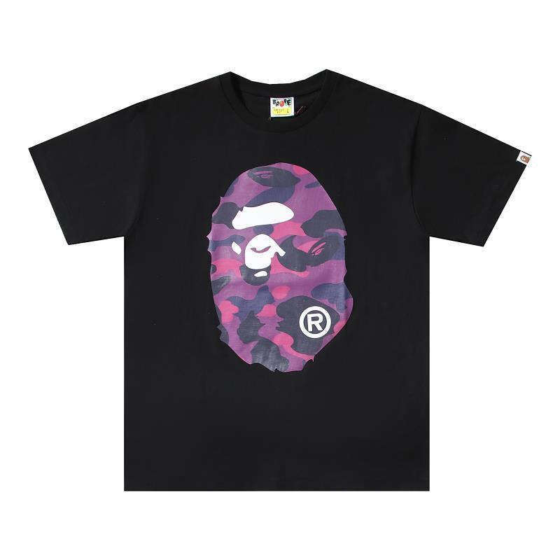 Bathing Ape Black T-Shirt without Collar - Banlieue91