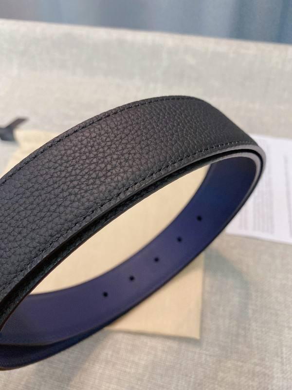 Montblanc M Buckle Reversible Leather Belt 'Black/Blue' - Banlieue91