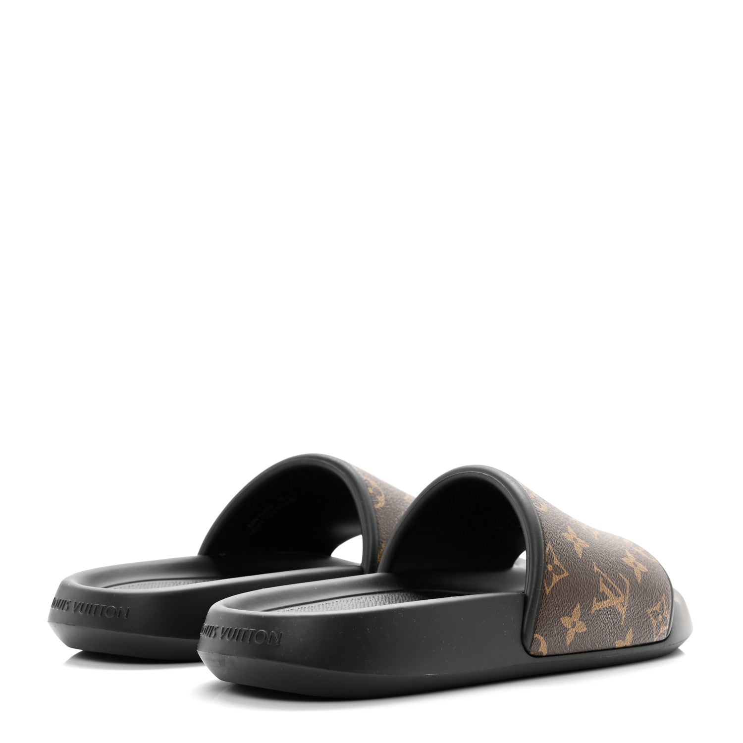 Louis Vuitton Rubber Monogram Men's Waterfront Mules 'Brown'