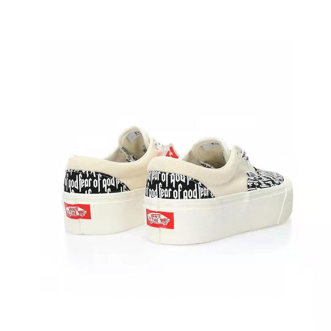 Fear of God x Vans Authentic Platform Low 'White/Black FOG' - Banlieue91