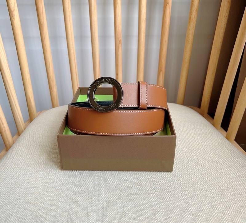 Burberry Leather Vintage Belt 'Brown' - Banlieue91