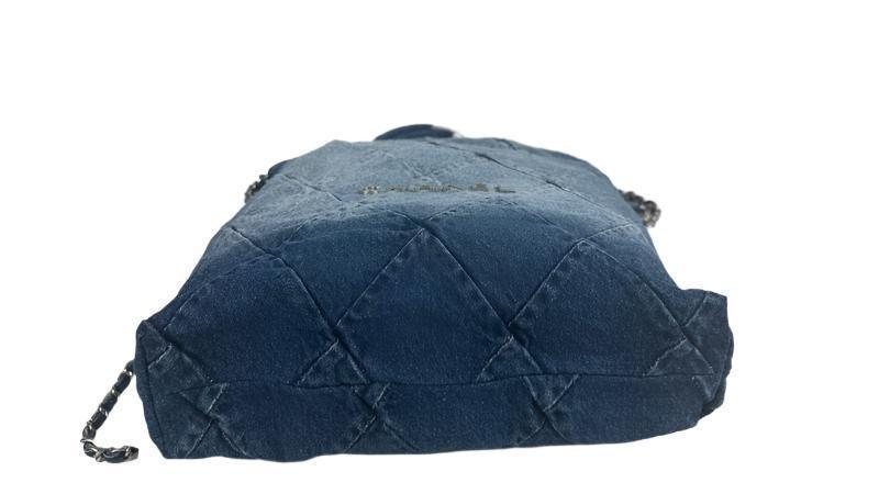 Chanel Denim Quilted Chanel 22 Backpack - Banlieue91