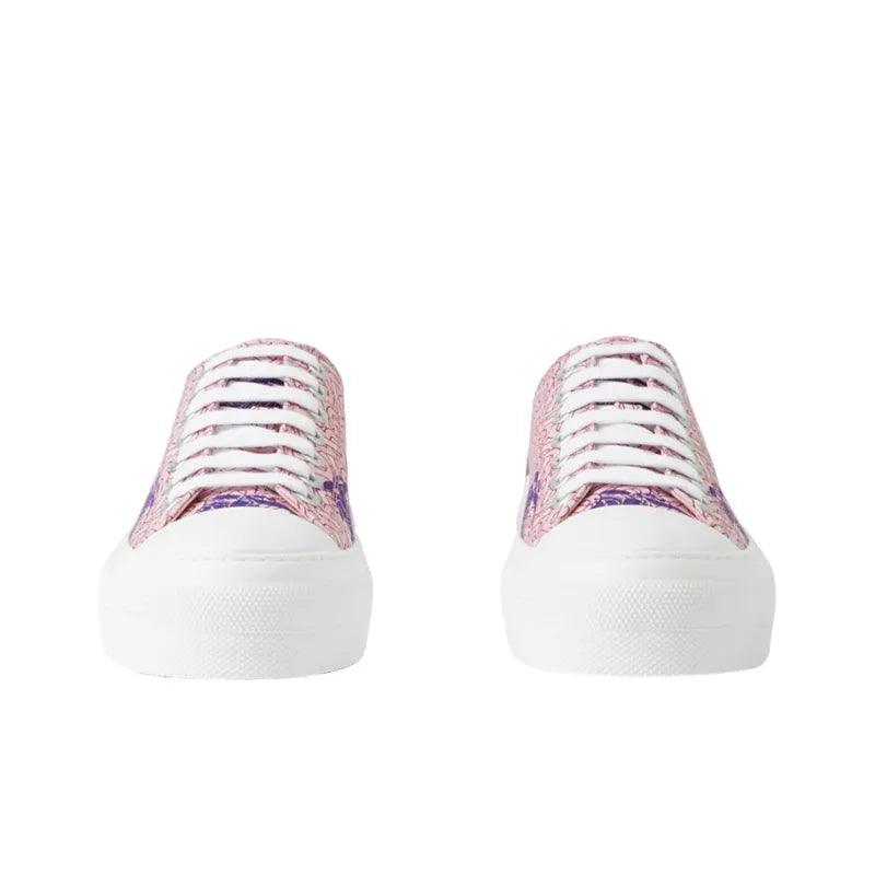 Burberry EKD Monogram Pattern Flatform Pink - Banlieue91 -