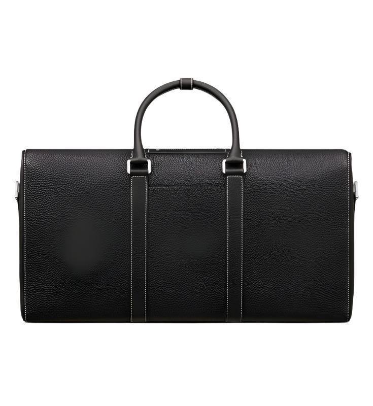 Dior Lingot 50 Duffle Bag In Black Grained Calfskin - Banlieue91