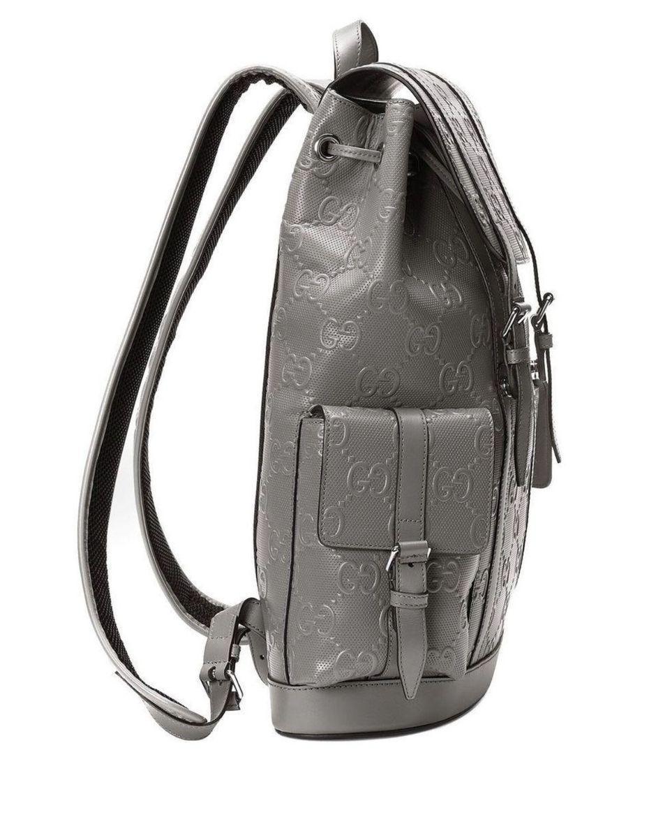 Gucci Calfskin GG Tennis Embossed Double Buckle Backpack - Banlieue91