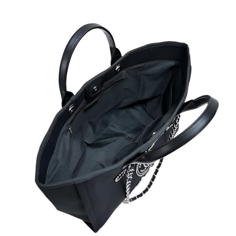 CHANEL MEDIUM BLACK PEARL BAG DEAUVILLE - Banlieue91