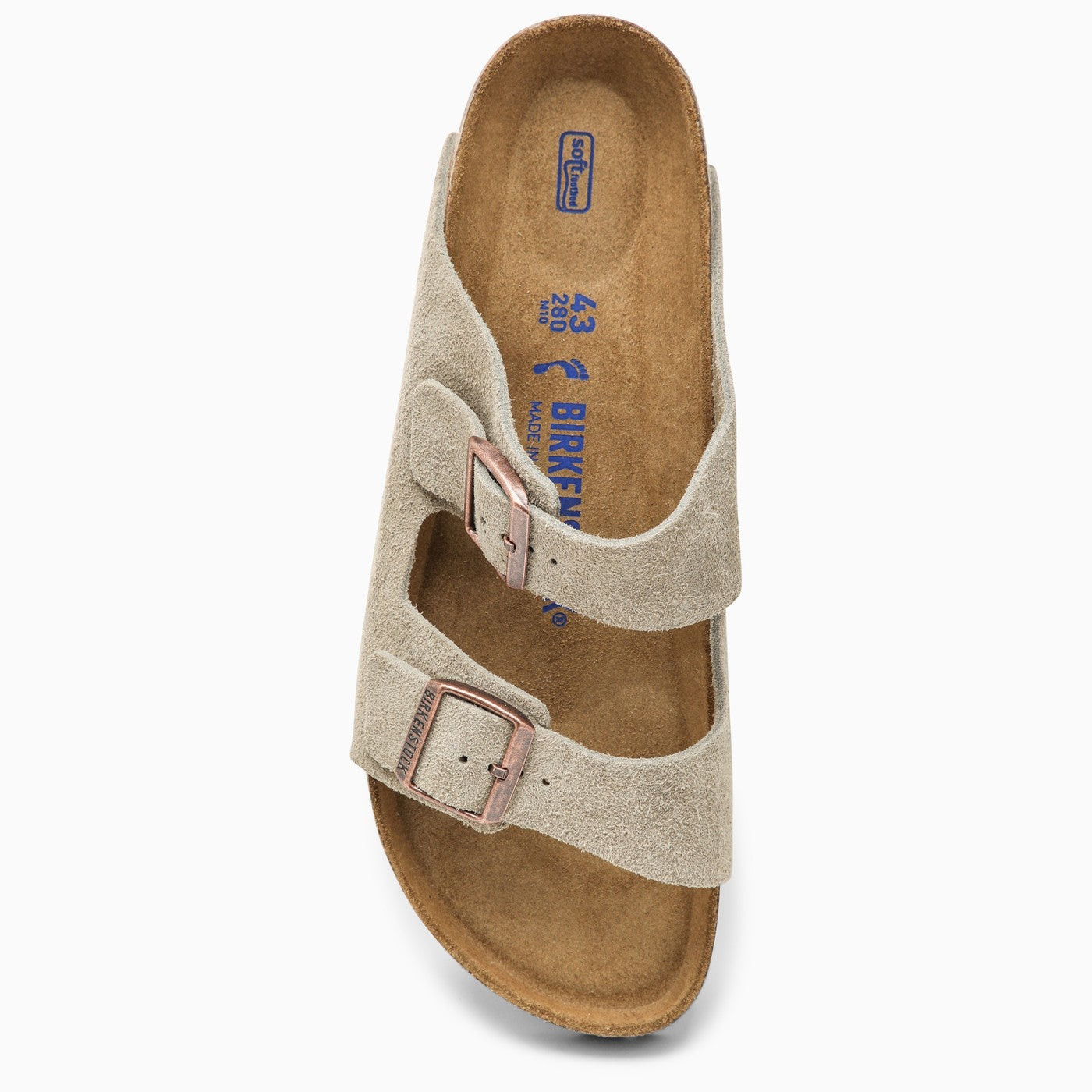 Birkenstock Taupe Suede Arizona Slide - Banlieue91 -