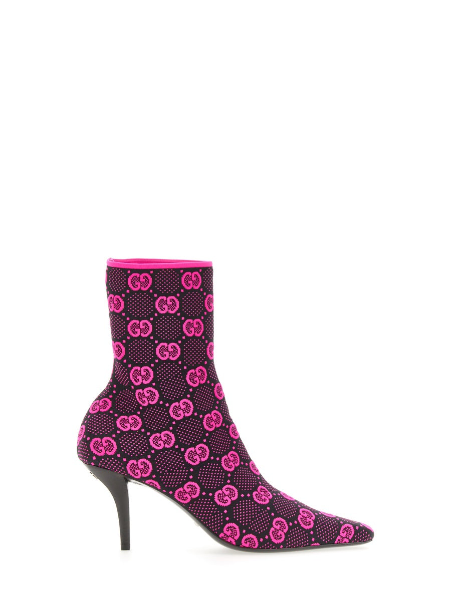 GUCCI Knit Medium Heel Boots - 7.5 cm - Banlieue91 -