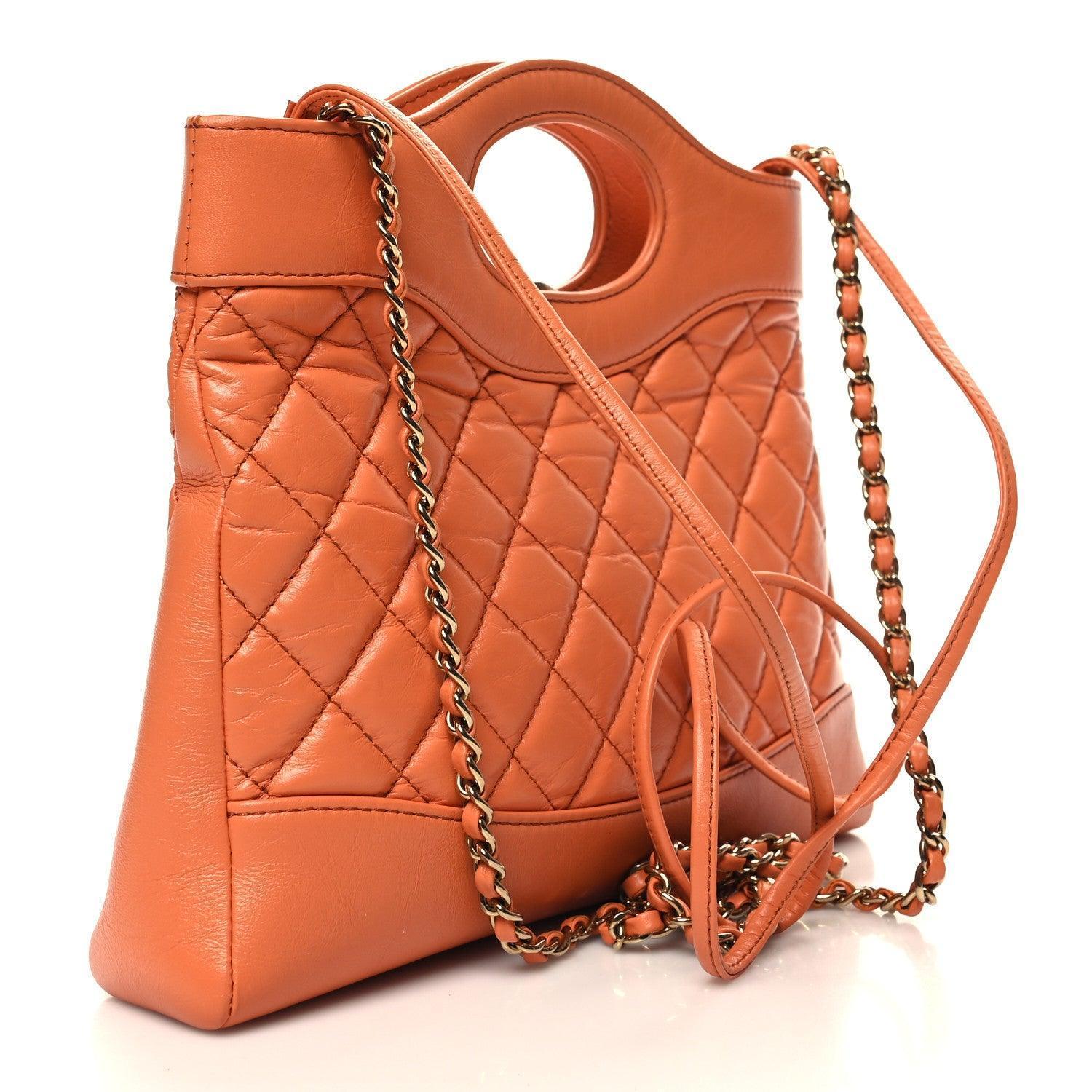 Chanel Shiny Crumpled Calfskin Quilted Mini 31 Shopping Bag - Banlieue91