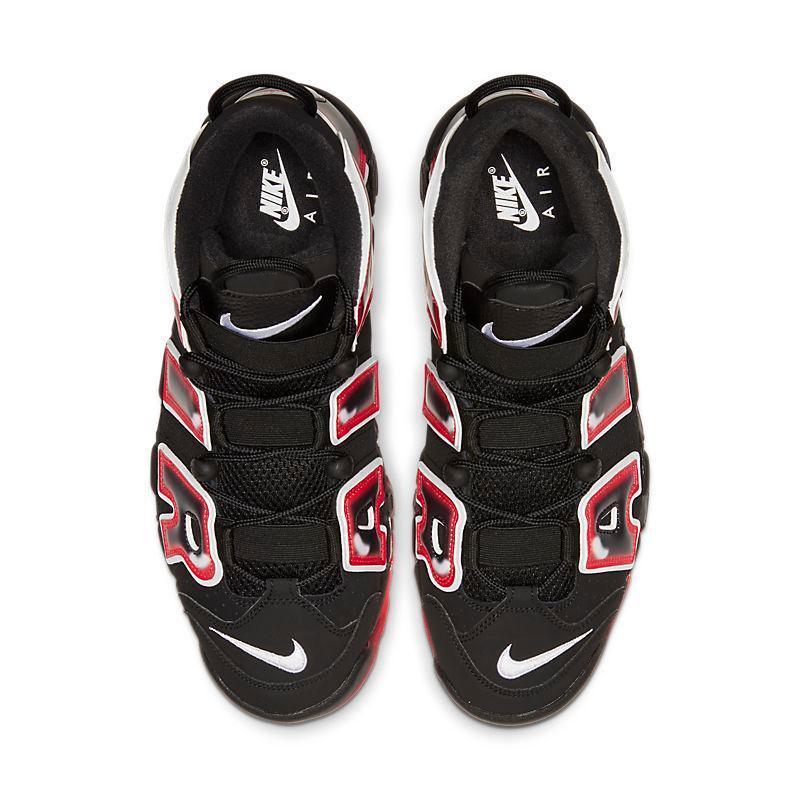 Nike Air More Uptempo 'Black White Laser Crimson' - Banlieue91