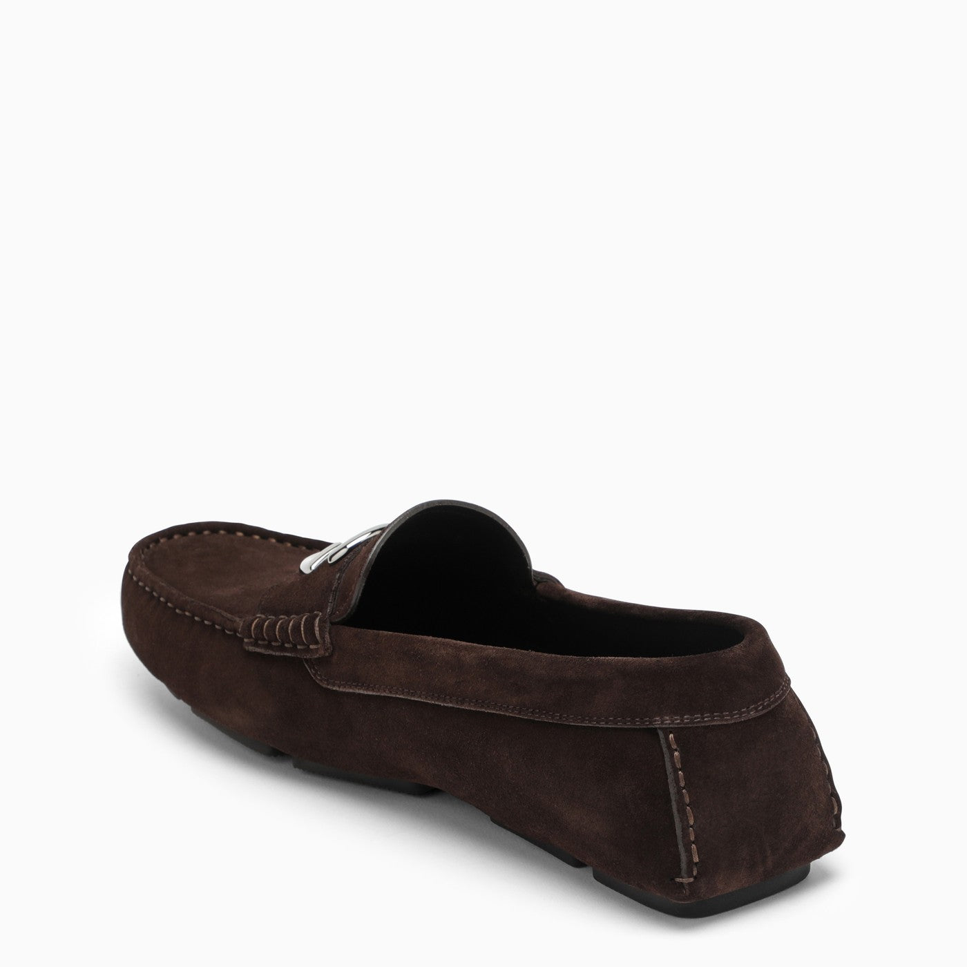 Dolce&Gabbana Brown Suede Loafer With Logo - Banlieue91 -