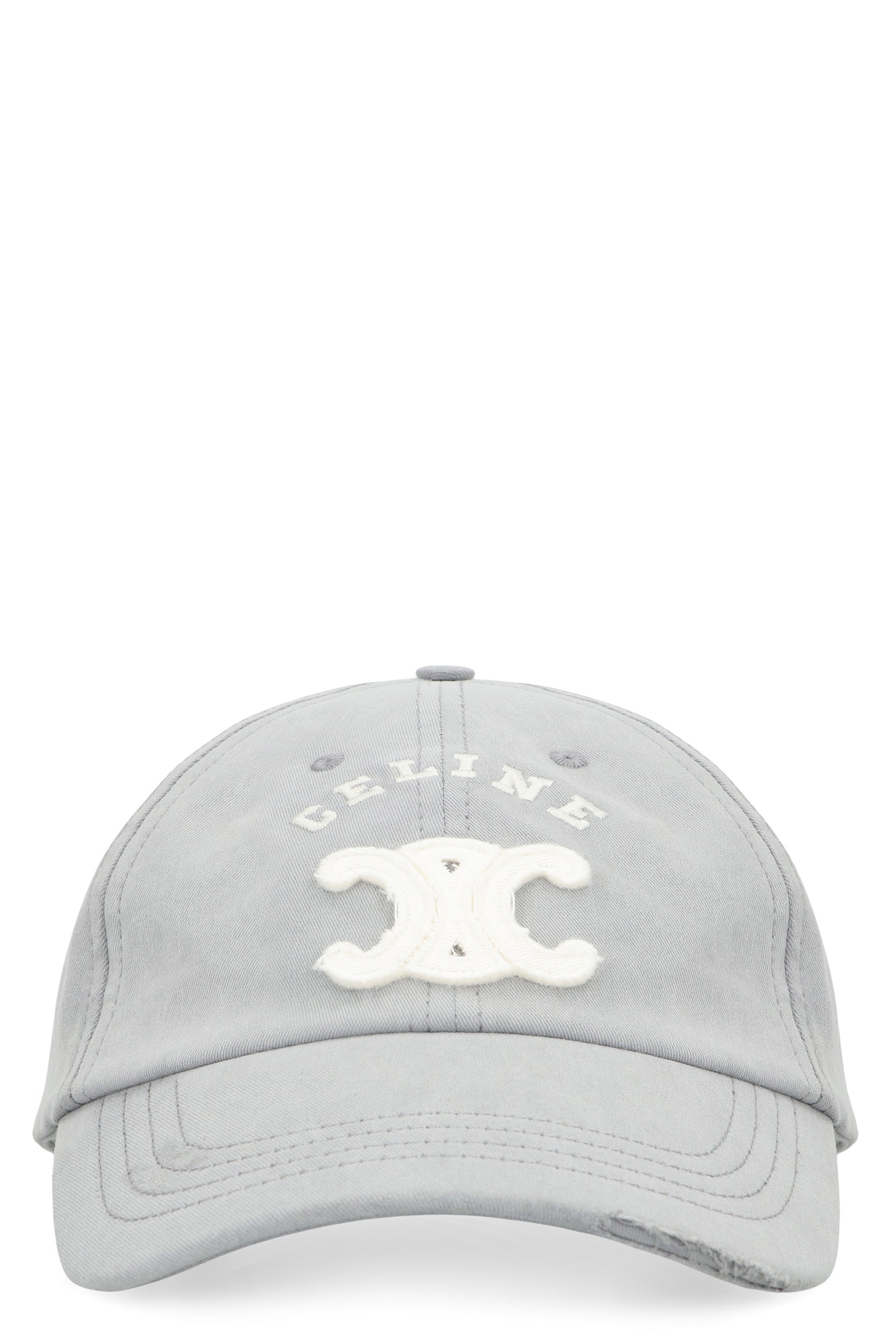 CELINE Triomphe Lightweight Cotton Gabardine Cap - Banlieue91 -