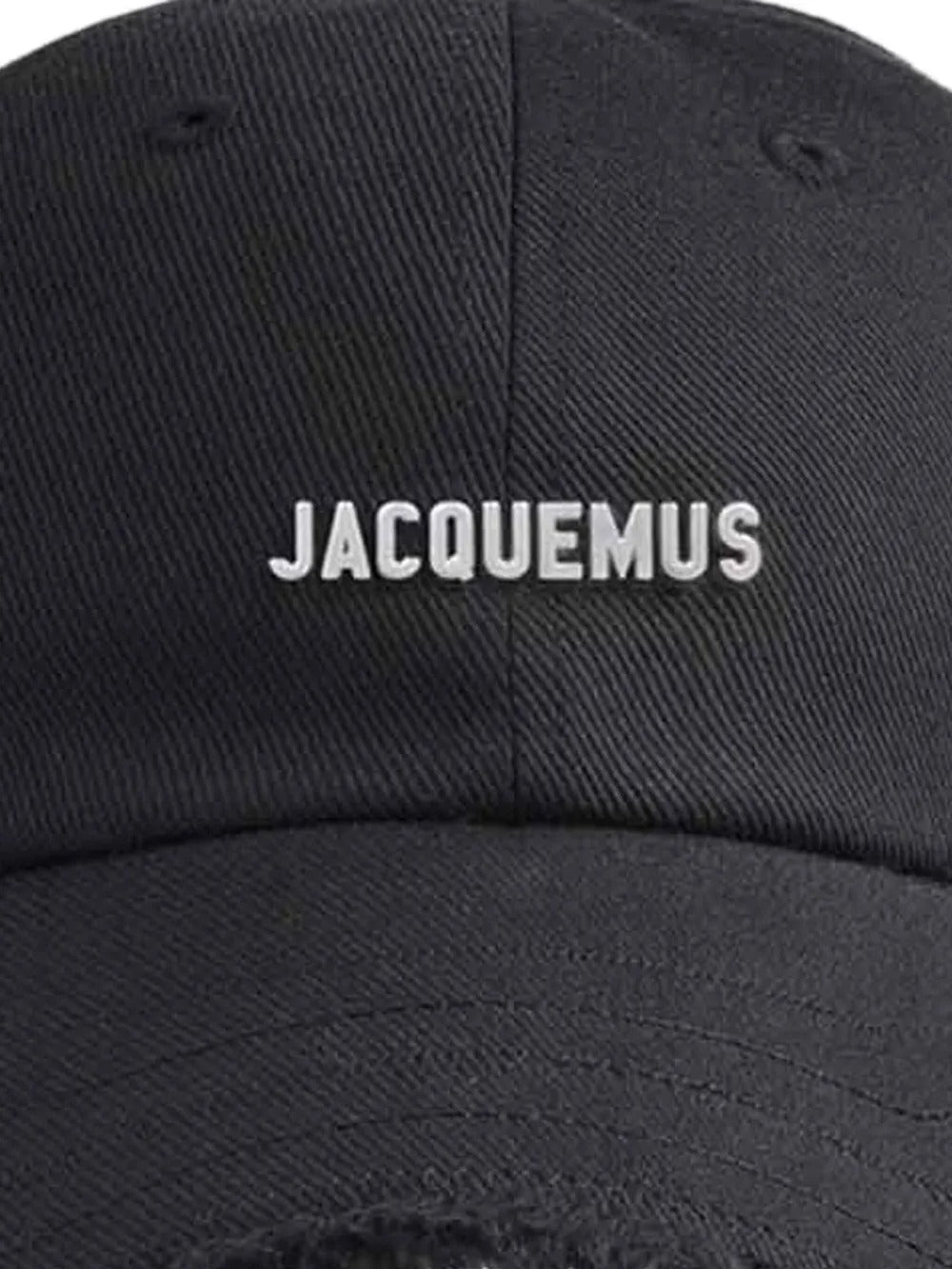 JACQUEMUS Adjustable Curved Peak Cap with Frayed Edge - Banlieue91 -
