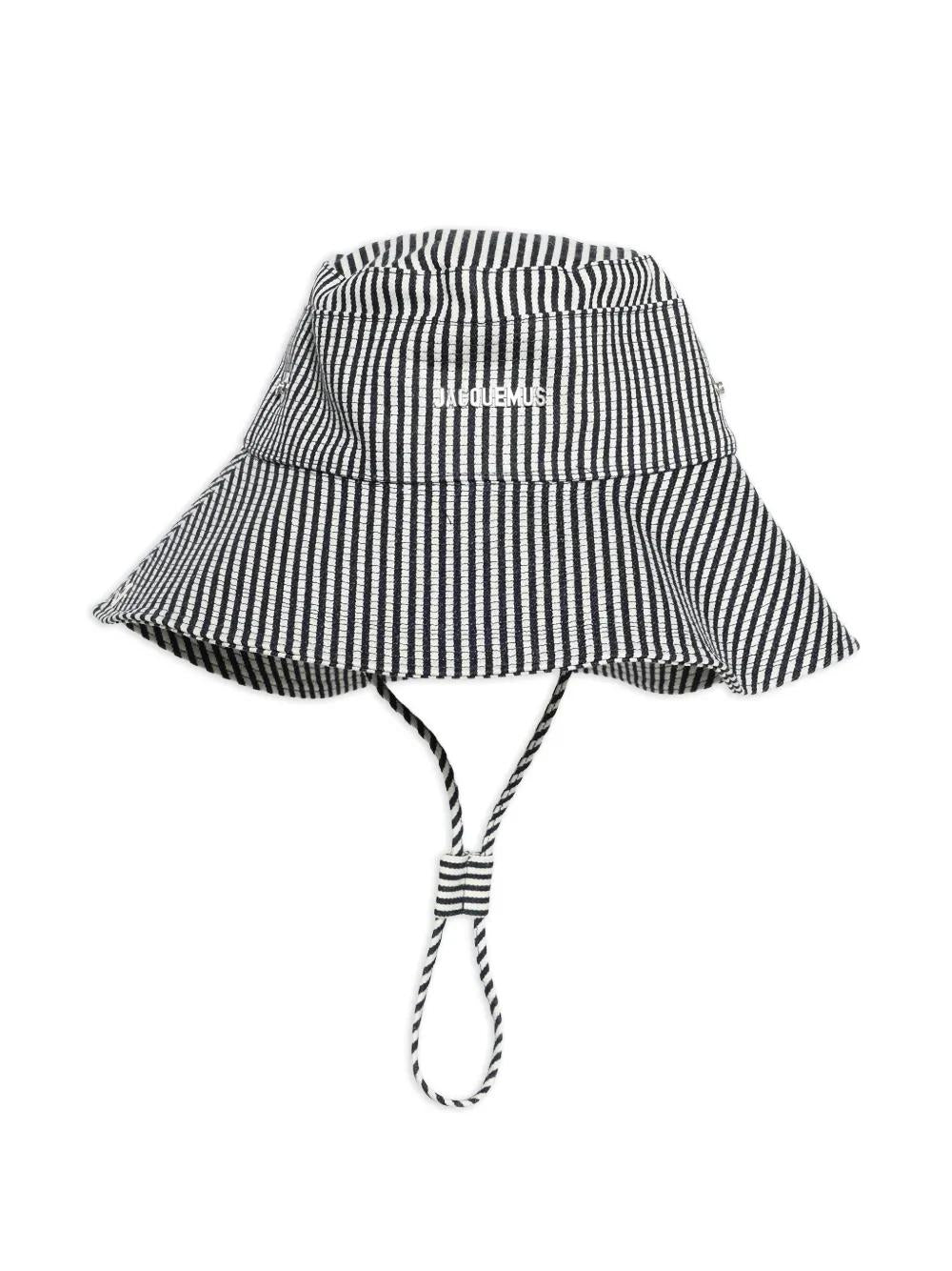 JACQUEMUS Striped Wide Brim Hat - Banlieue91 -