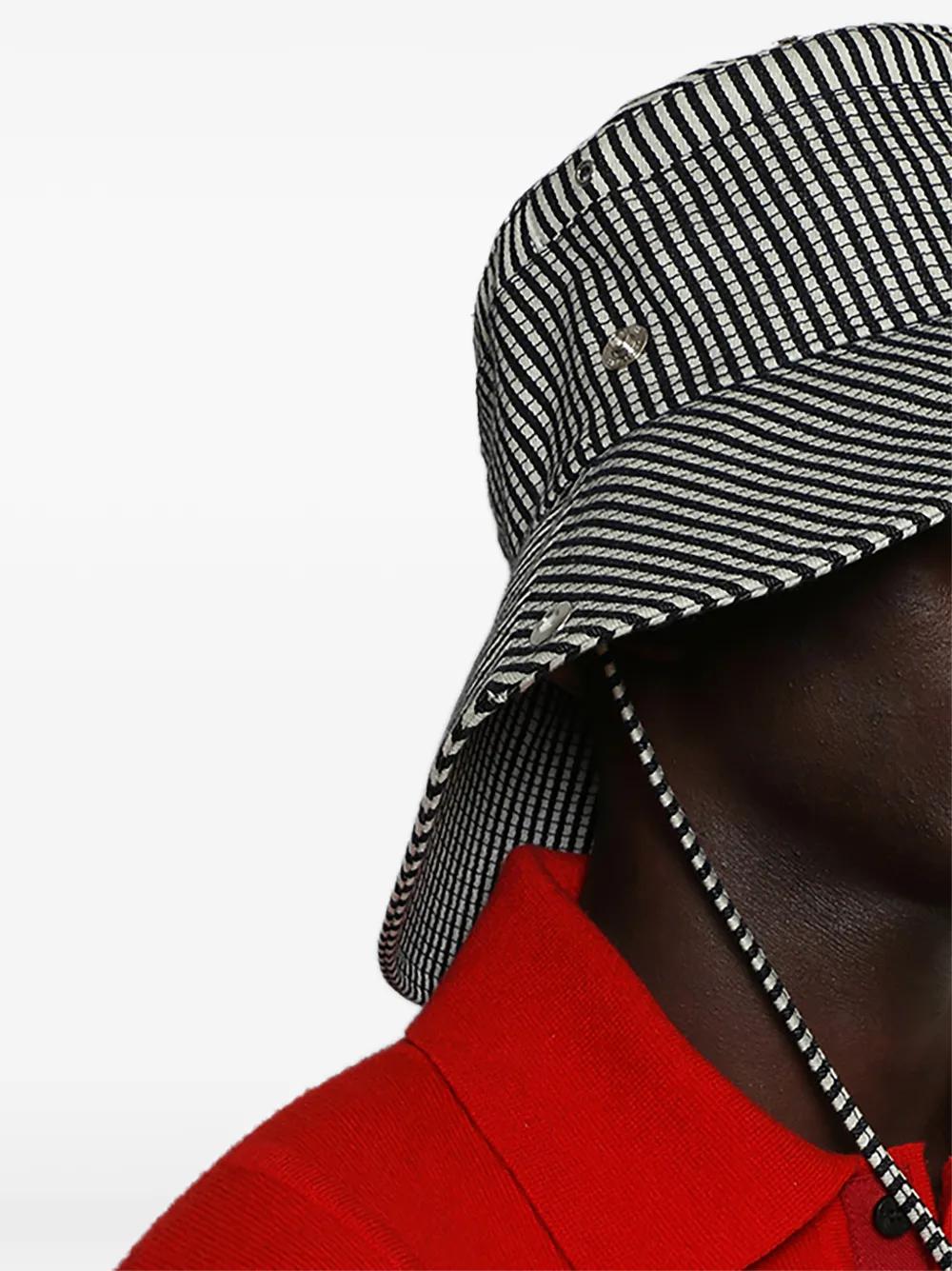 JACQUEMUS Striped Wide Brim Hat - Banlieue91 -