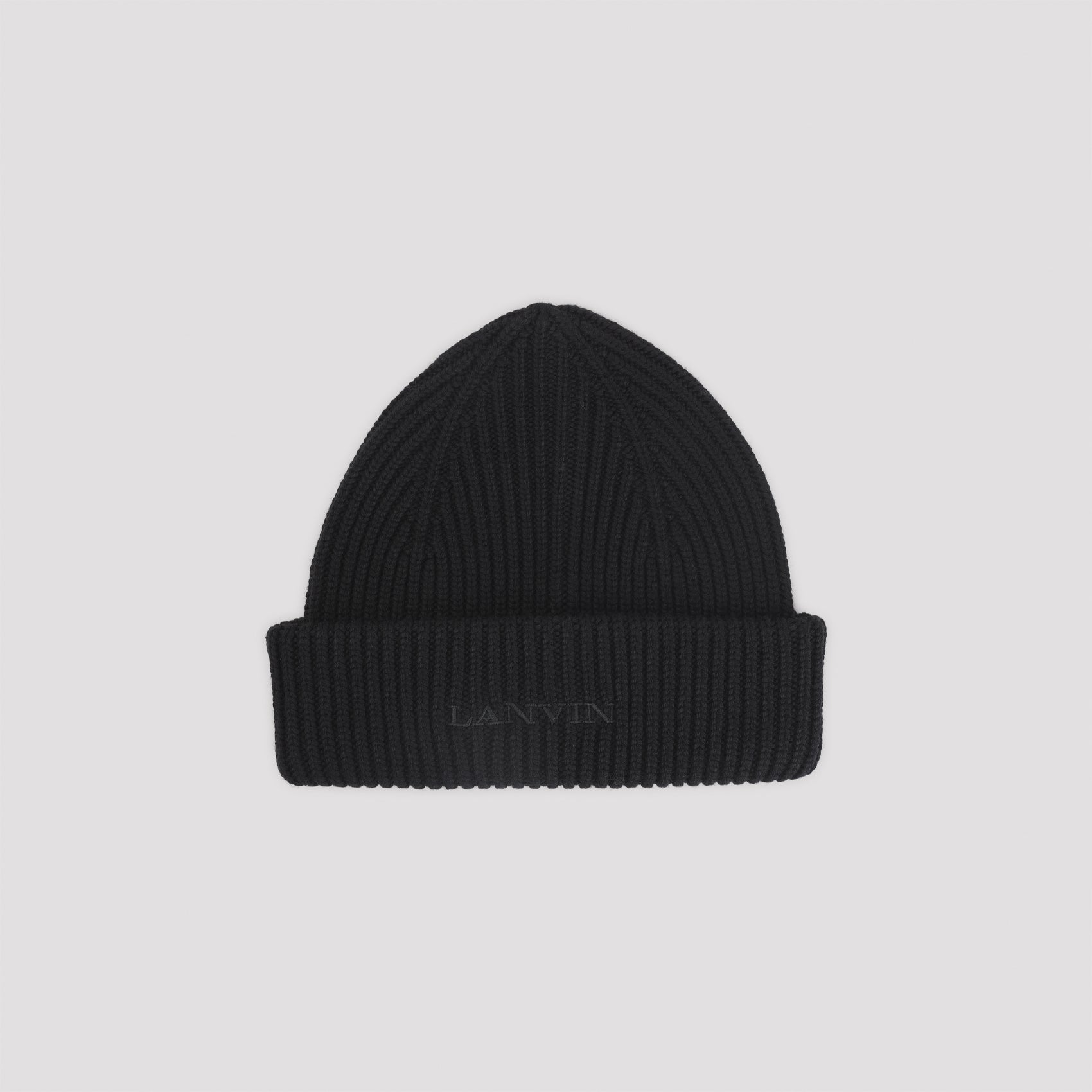 LANVIN Wool Logo Beanie Hat - FW25 - Banlieue91 -