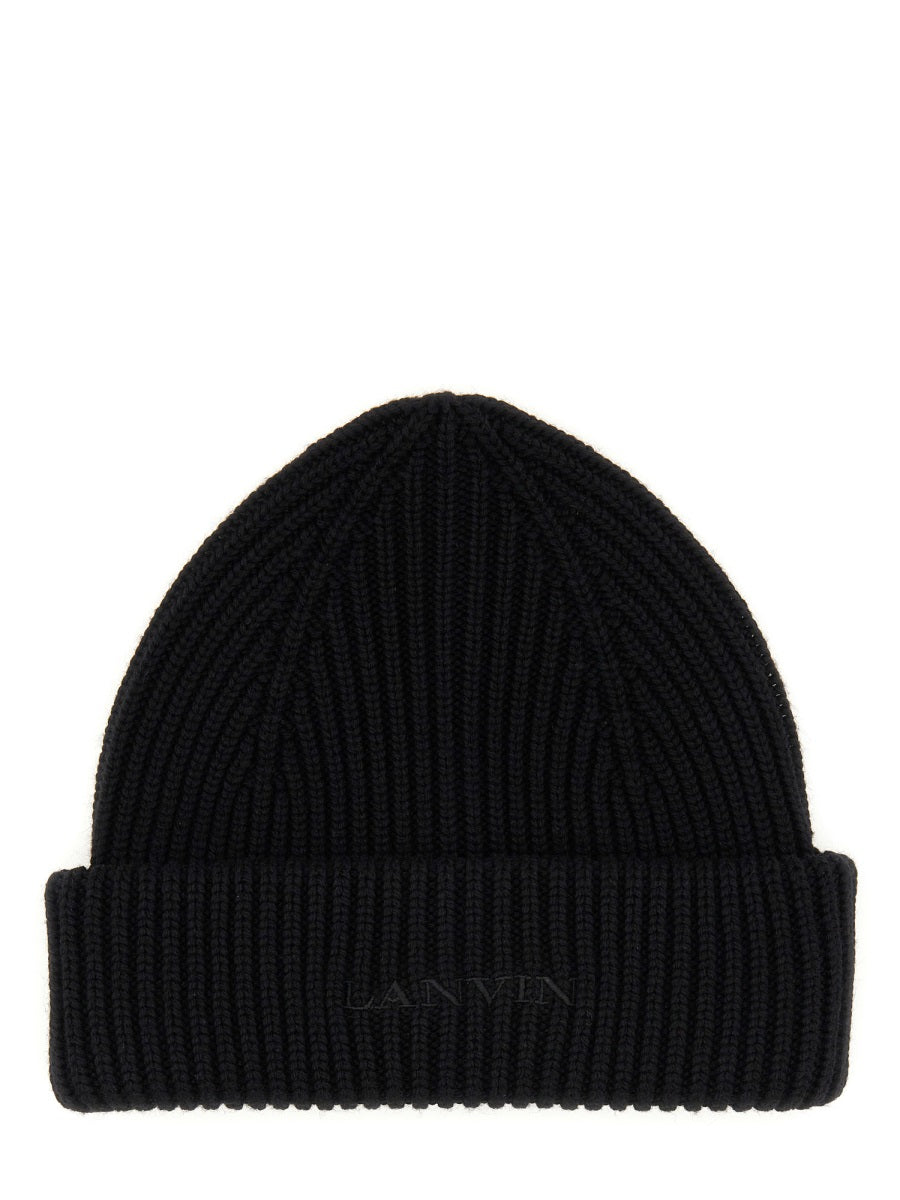 LANVIN Wool Logo Beanie Hat - FW25 - Banlieue91 -