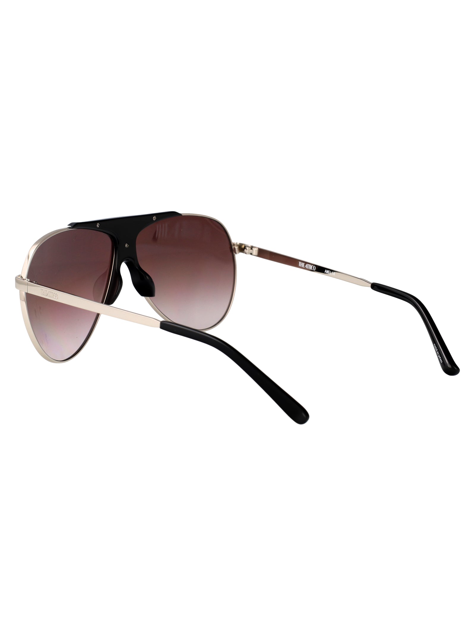 THE ATTICO Sleek Stainless Steel Sunglasses for Women - SS25 Collection - Banlieue91 -