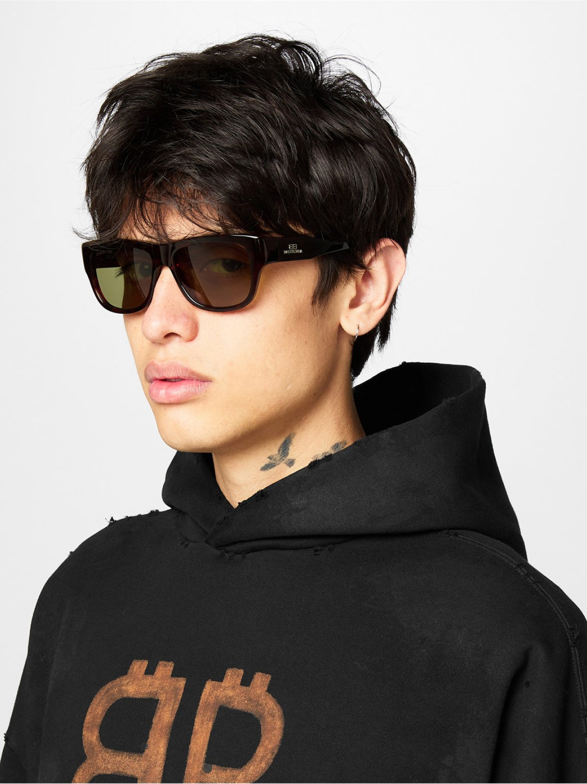 BALENCIAGA Logo Square Sunglasses - 56mm Lenses - Banlieue91 -