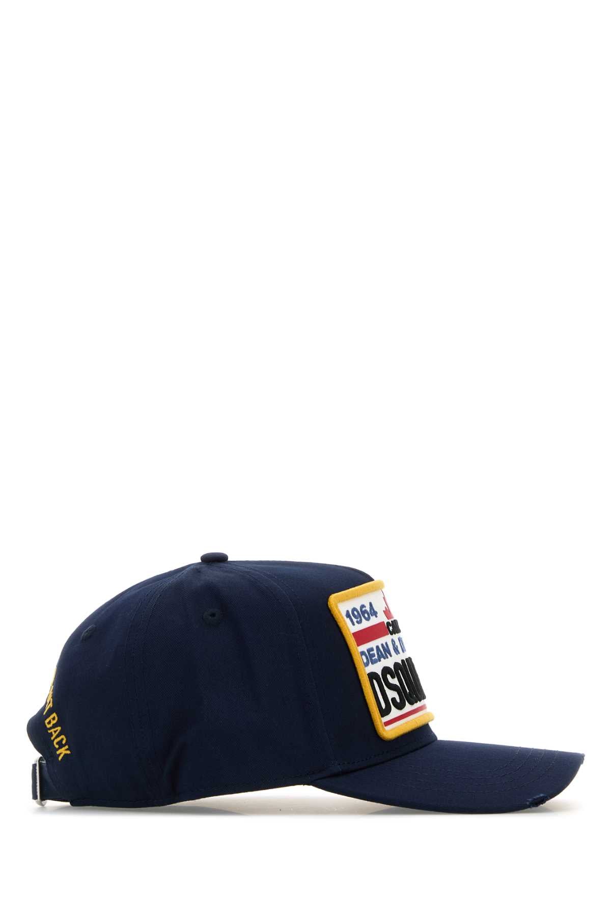 DSQUARED2 Cotton Baseball Cap with Logo - Banlieue91 -