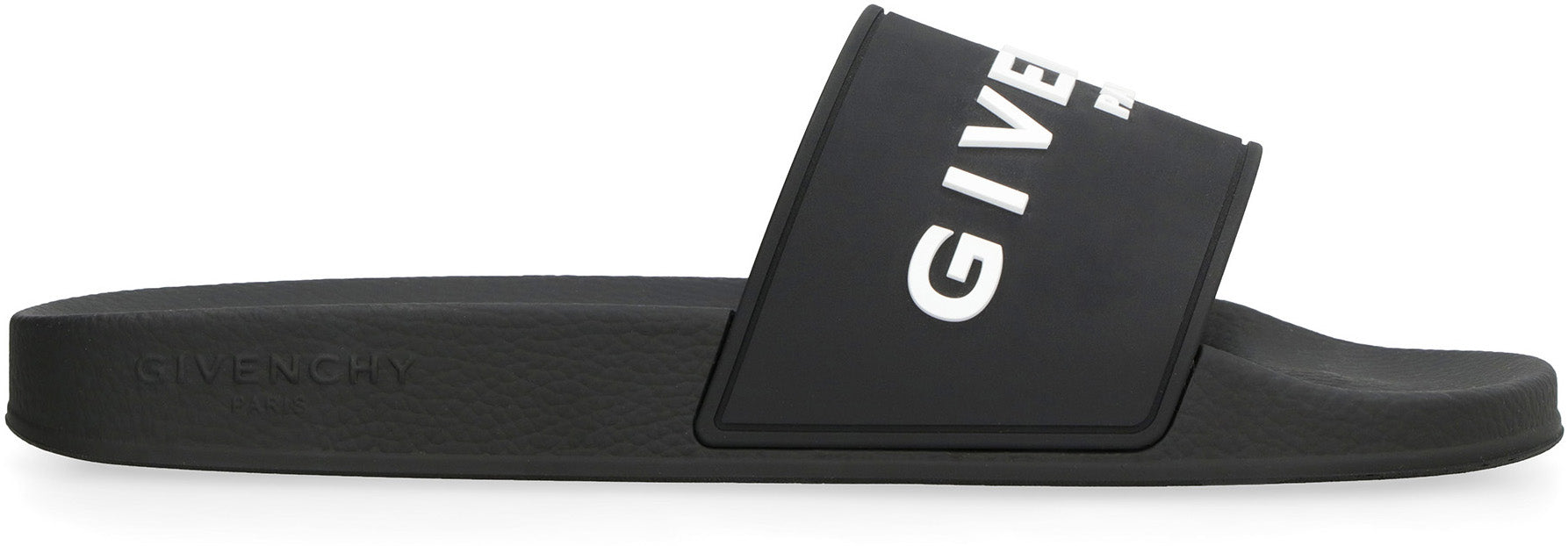 GIVENCHY Stylish Slide Sandals with Logo - 3 cm Rubber Sole - Banlieue91 -