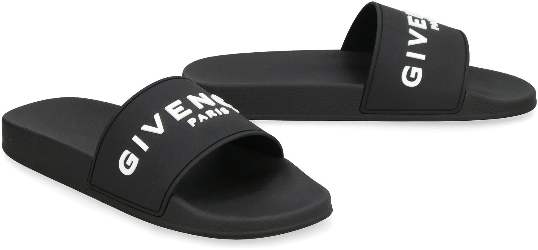 GIVENCHY Stylish Slide Sandals with Logo - 3 cm Rubber Sole - Banlieue91 -
