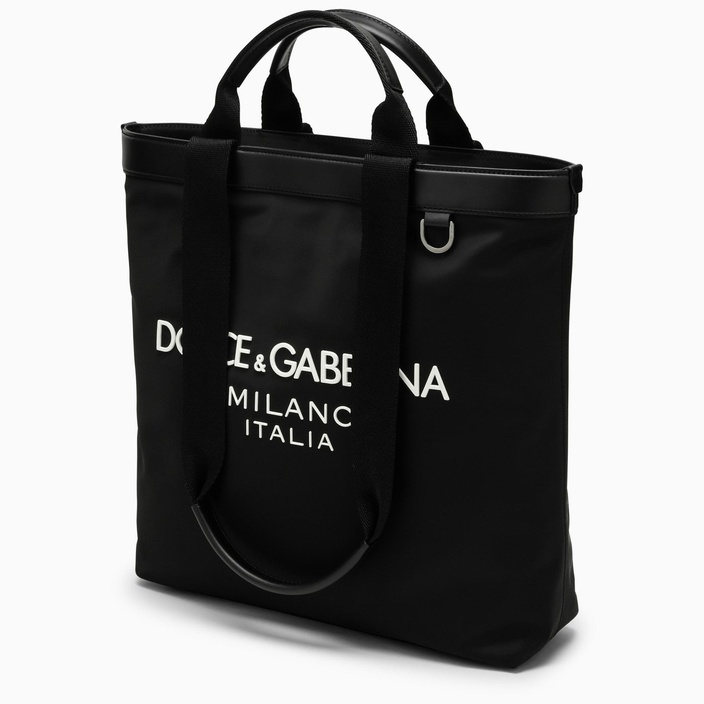 Dolce&Gabbana Black Nylon Shopping Bag With Logo - Banlieue91 -